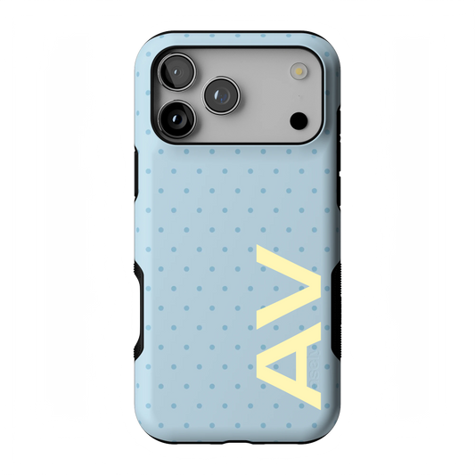 On the Dot | Blue Monochrome Polka Dot Case