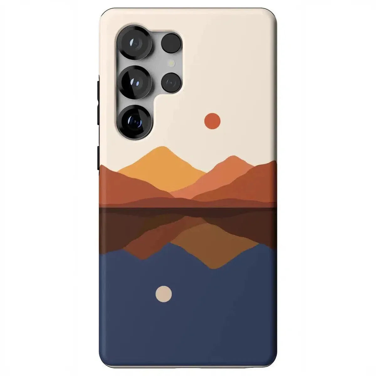 Opposites Attract | Day & Night Colorblock Mountains Samsung Case Samsung Case Casetry Essential + MagSafe® Galaxy S25 Ultra