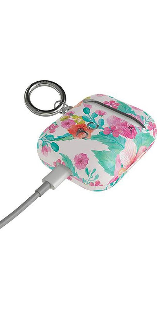 Out and About | Light Pink Floral AirPods Case AirPods Case get.casely