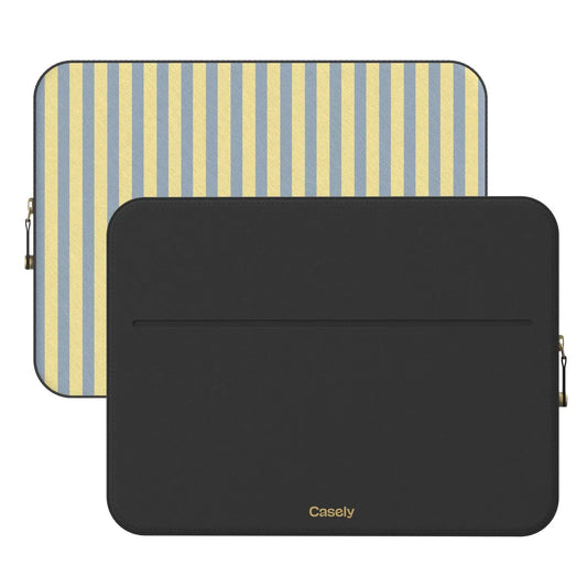 Coastline Stripes | Blue & Yellow Laptop Case