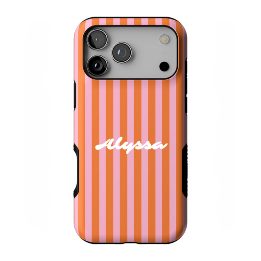 Perfect Stripes | Orange & Pink Stripes Case