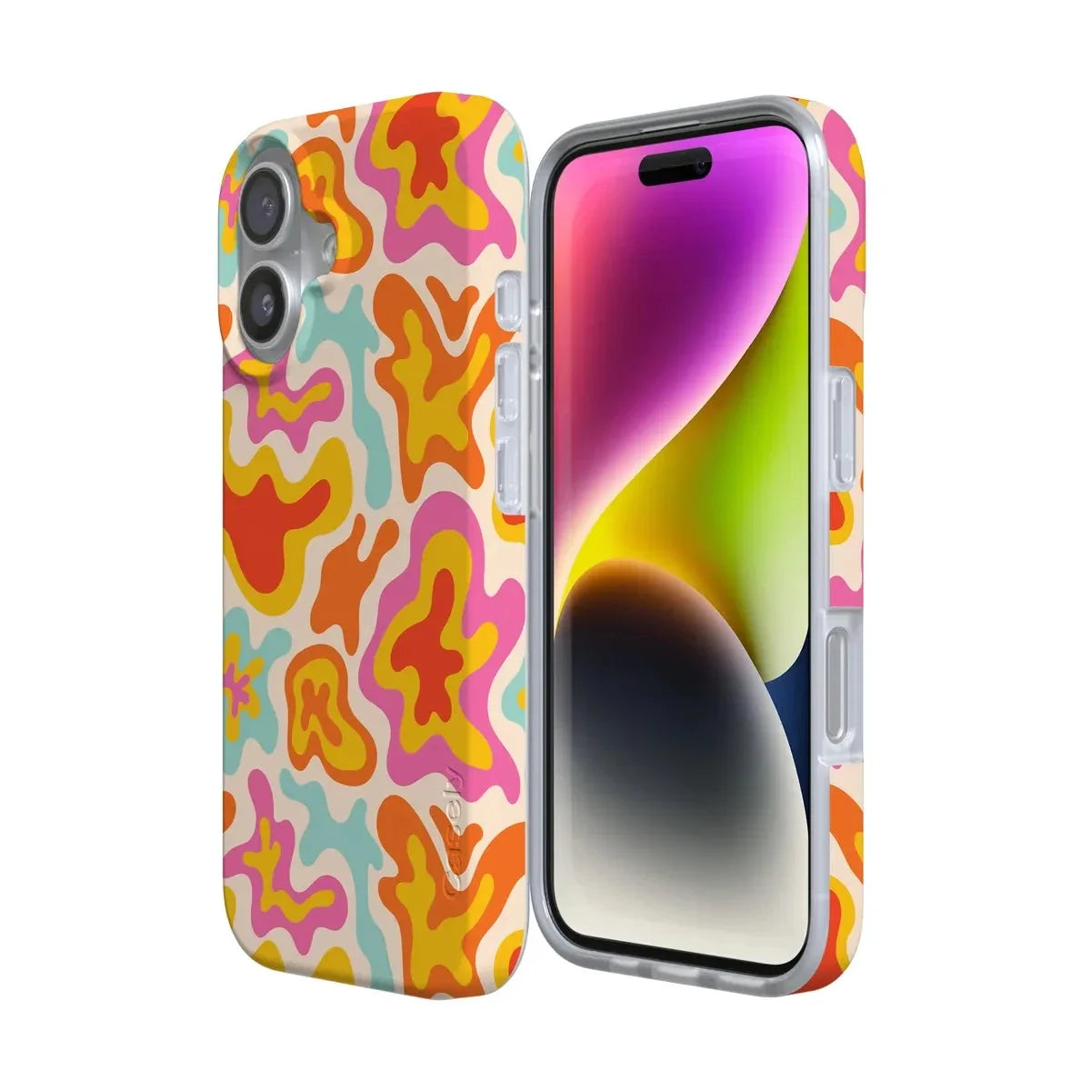 Tropical Color Splash | Abstract Retro Case iPhone Case get.casely