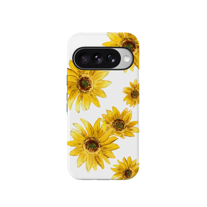 Golden Garden | Yellow Sunflower Floral Google Pixel Case