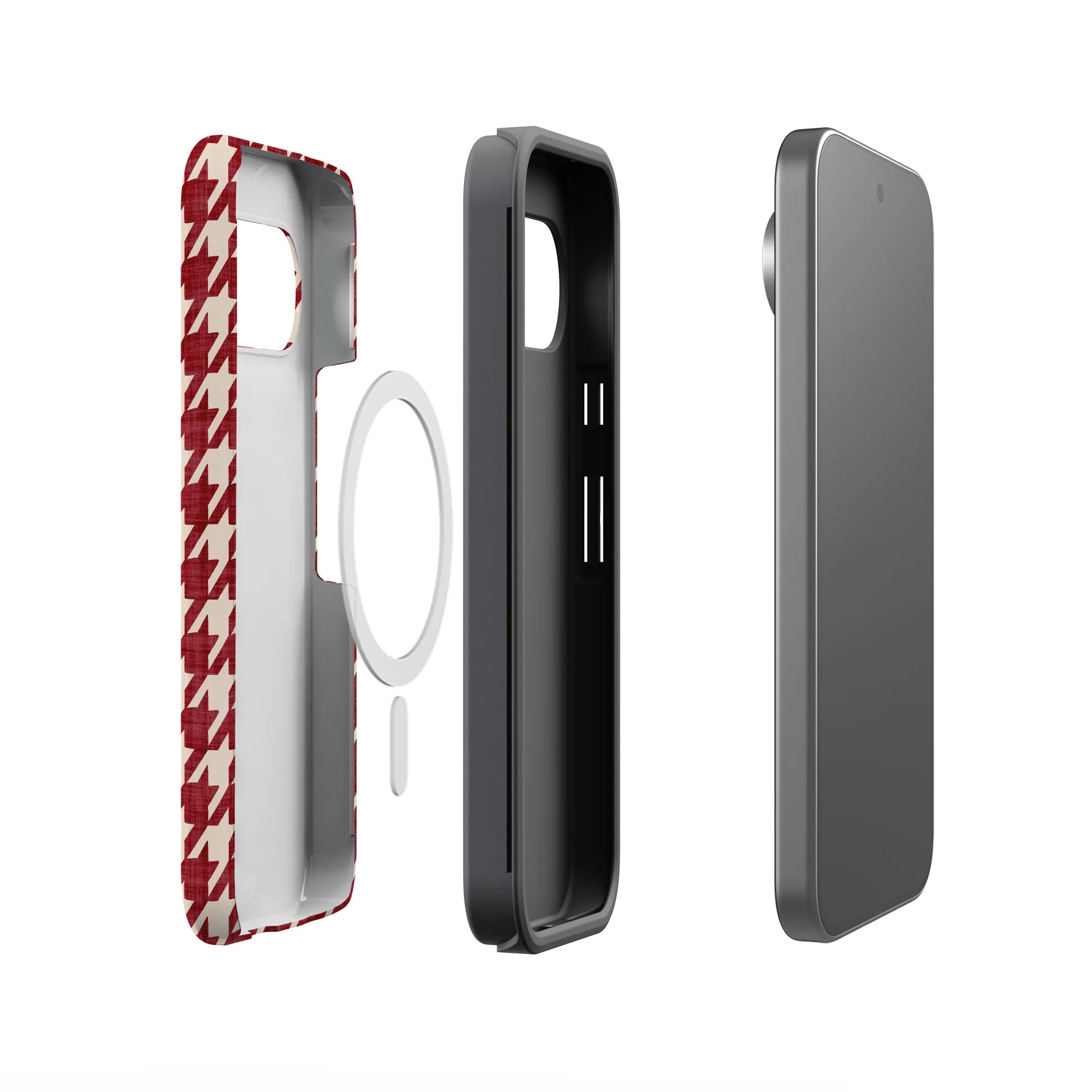 Scarlet Stitch | Red Houndstooth Case