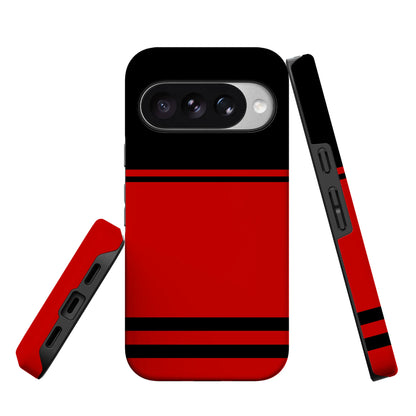 Storm Warning | Black & Red Stripes Case