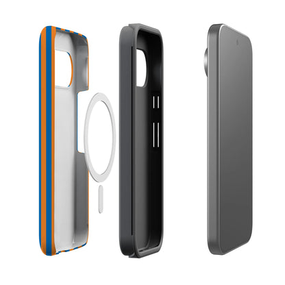 Go New York | Blue & Orange Stripes Case