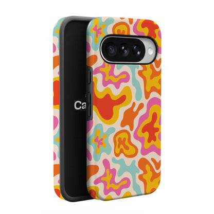 Tropical Color Splash | Abstract Retro Google Pixel Case
