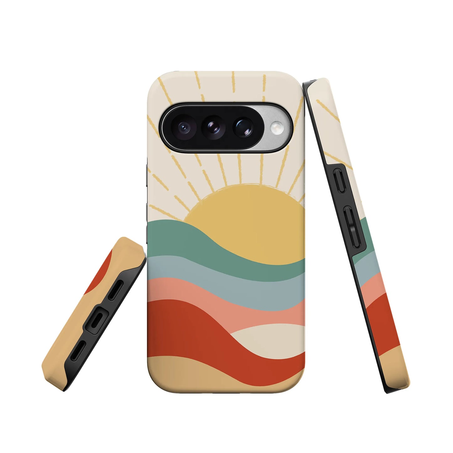 Here Comes the Sun | Colorblock Sunset Google Pixel Case