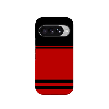 Storm Warning | Black & Red Stripes Case