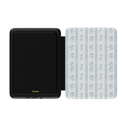 Cottage Stripe | Blue Floral Kindle Case