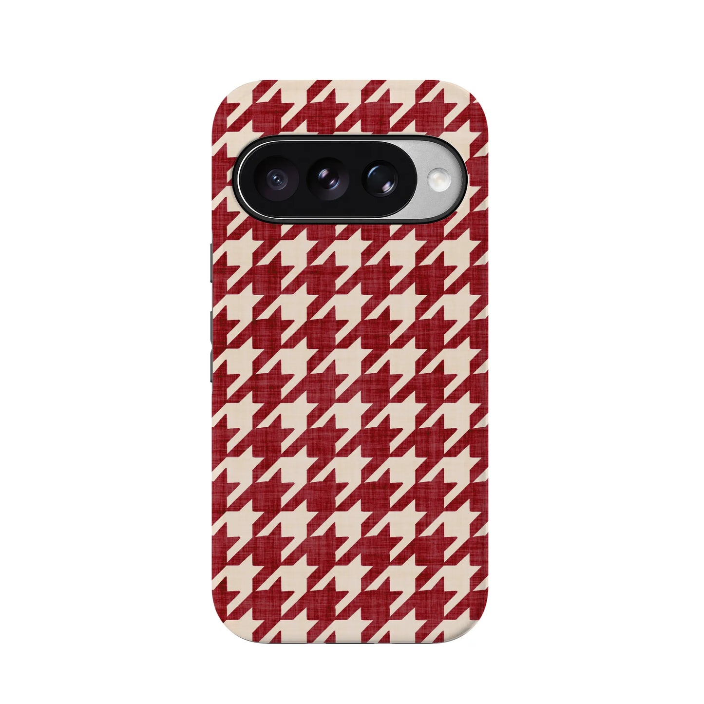 Scarlet Stitch | Red Houndstooth Case