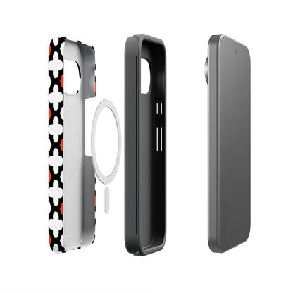 Red Lattice Tile | High Contrast Design Case