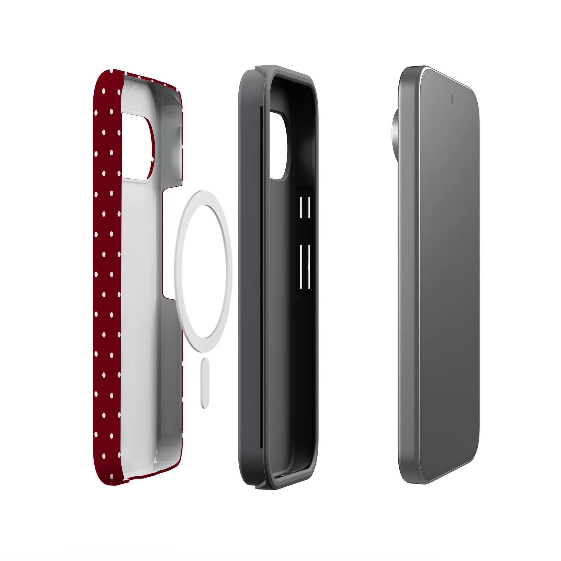 On the Dot | Maroon Polka Dot Case