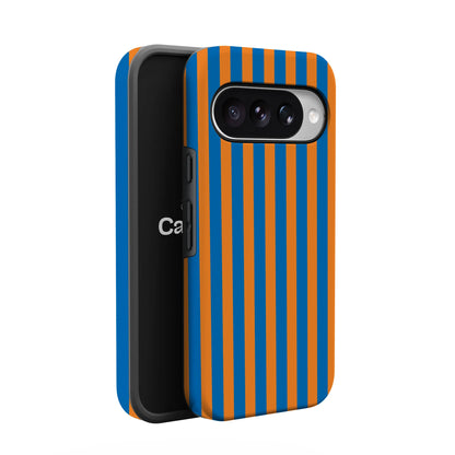 Go New York | Blue & Orange Stripes Case