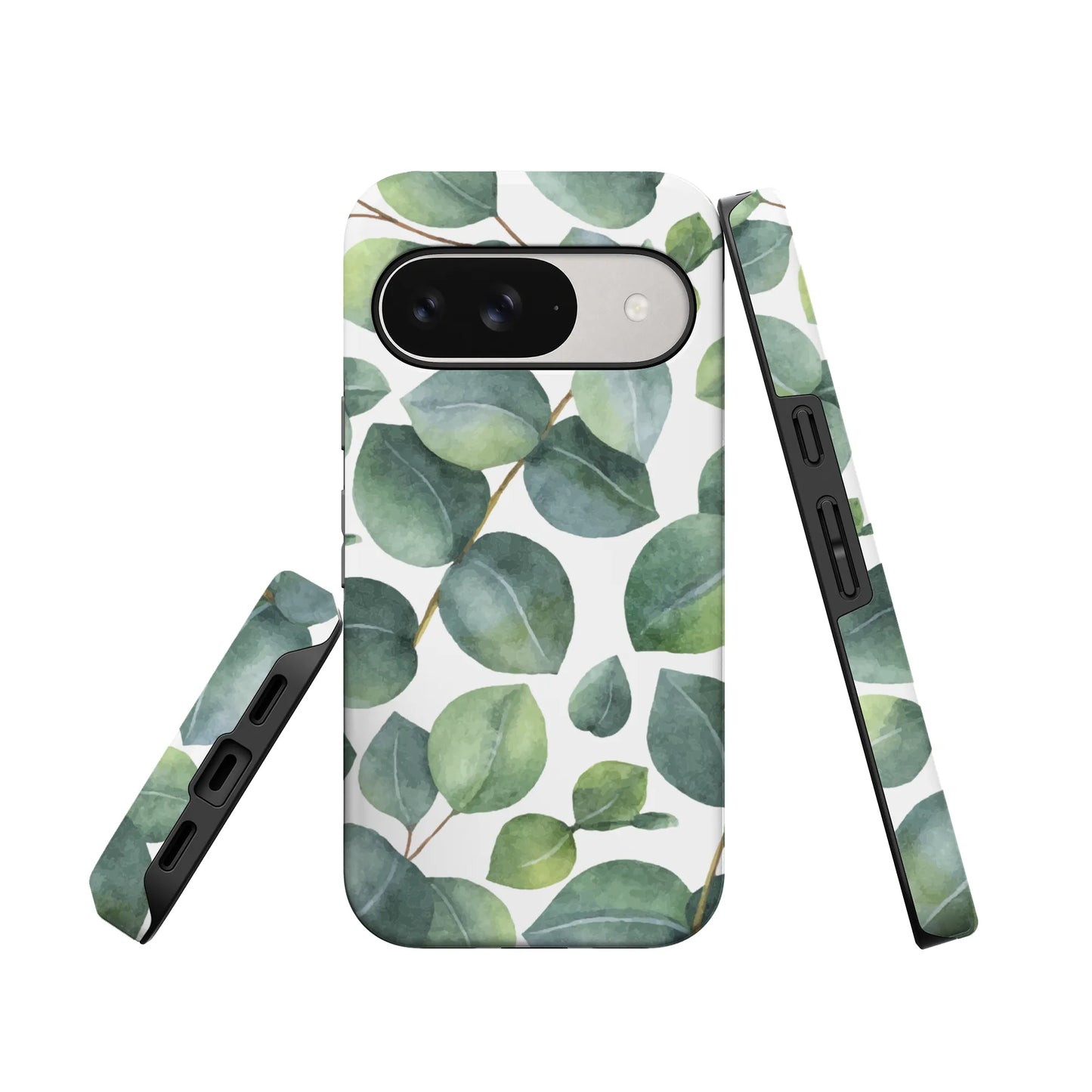 Leaf Me Alone | Green Floral Print Google Pixel Case