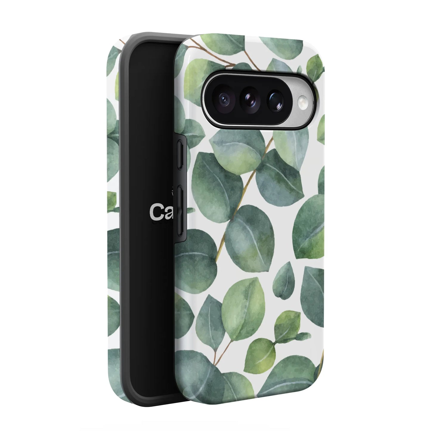 Leaf Me Alone | Green Floral Print Google Pixel Case