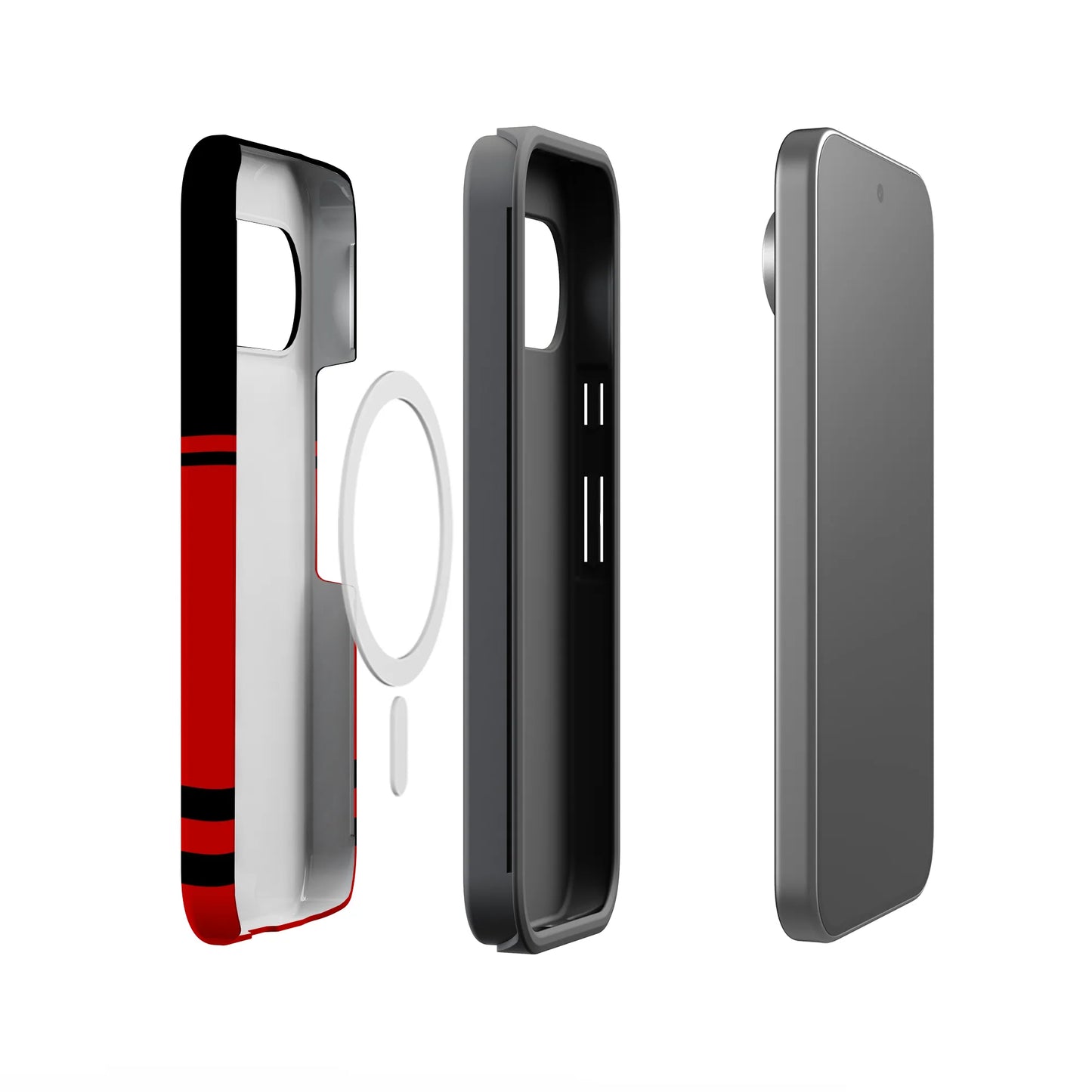 Storm Warning | Black & Red Stripes Case