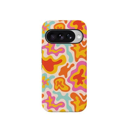 Tropical Color Splash | Abstract Retro Google Pixel Case