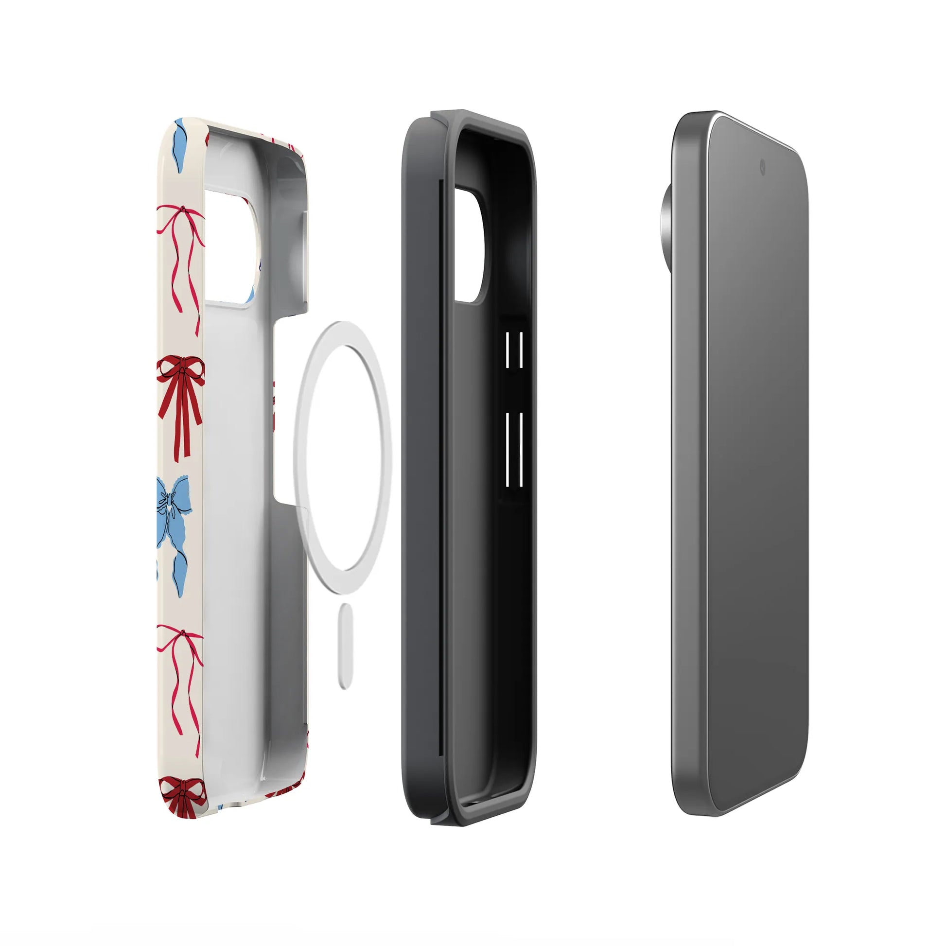 American Girlie | Red White & Blue Bows Case