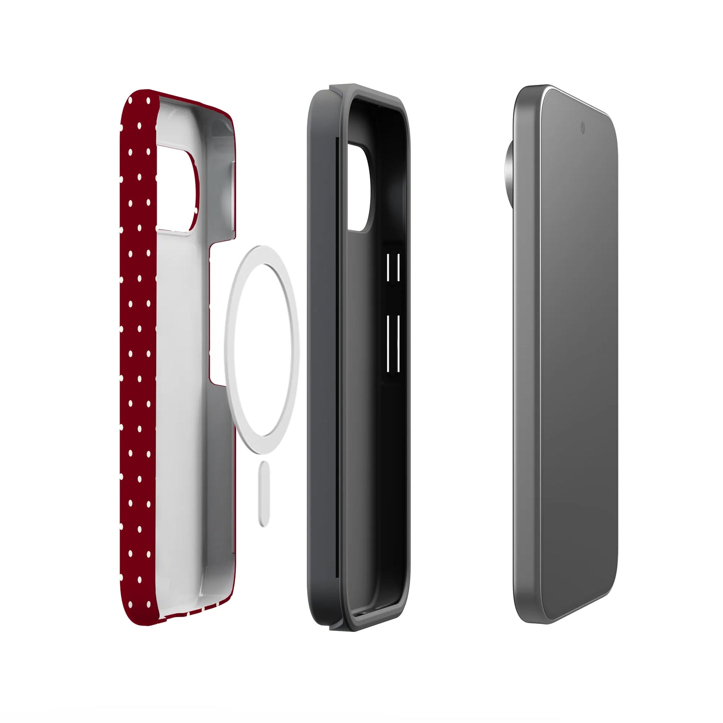 On the Dot | Maroon Polka Dot Case