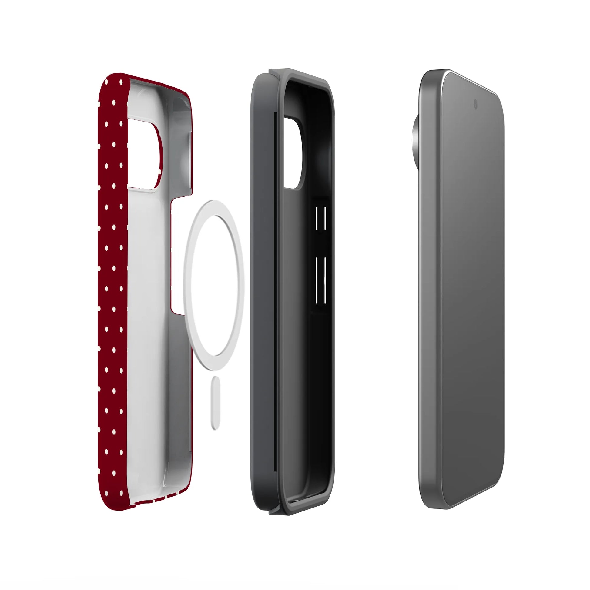 On the Dot | Maroon Polka Dot Case