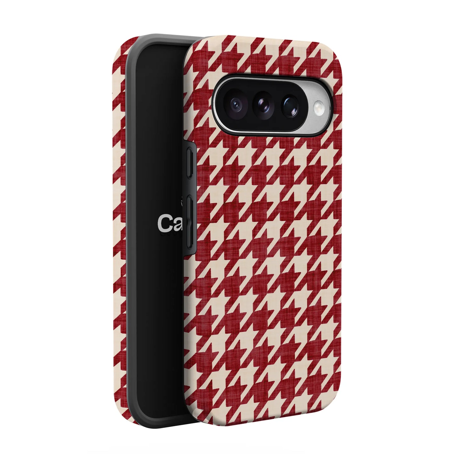 Scarlet Stitch | Red Houndstooth Case