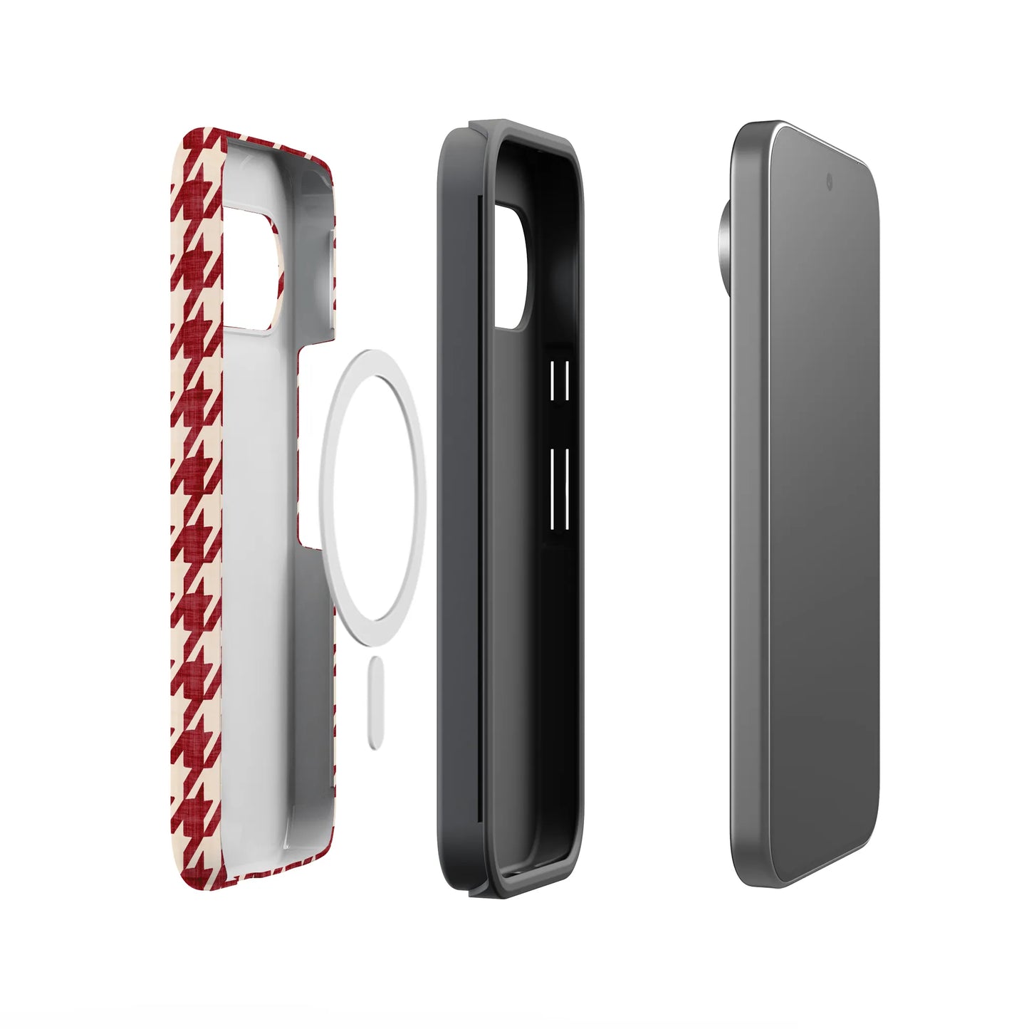 Scarlet Stitch | Red Houndstooth Case