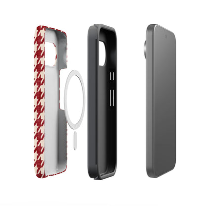 Scarlet Stitch | Red Houndstooth Case