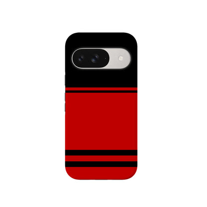 Storm Warning | Black & Red Stripes Case