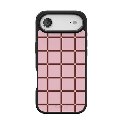 Uptown Gridlock | Pink Checkerboard Case