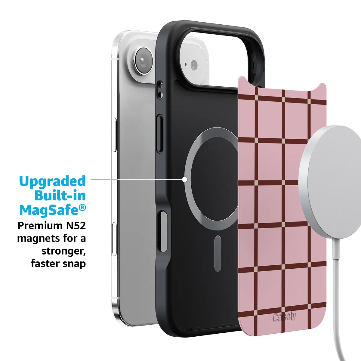 Uptown Gridlock | Pink Checkerboard Case