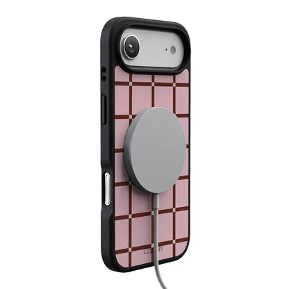 Uptown Gridlock | Pink Checkerboard Case