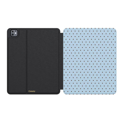 On the Dot | Blue Polka Dot iPad Case