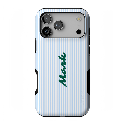 Stripes and the City | Light Blue Pinstripe Case