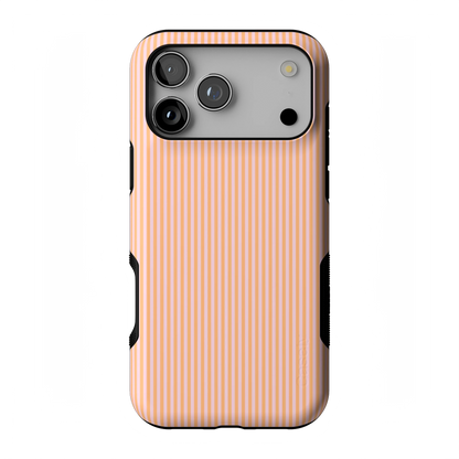 Stripes and the City | Orange & Pink Pinstripe Case