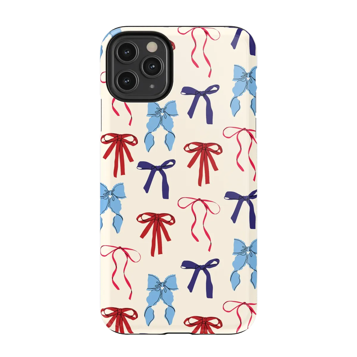 American Girlie | Red White & Blue Bows Case - iPhone 11 Pro
