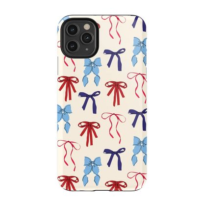 American Girlie | Red White & Blue Bows Case - iPhone 11 Pro
