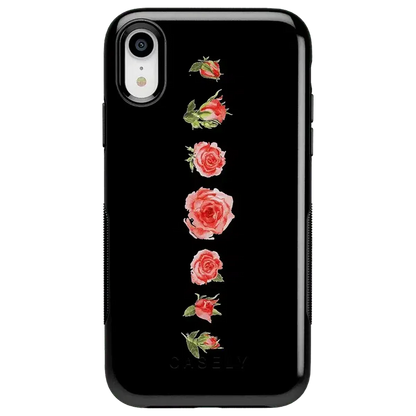 Accept the Rose | Blooming Red Rose Floral Case iPhone Case get.casely Bold iPhone XR