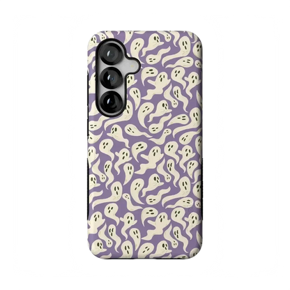 All Boo'd Up | Purple Ghost Case Phone Case get.casely Bold Flex + MagSafe® Galaxy S25