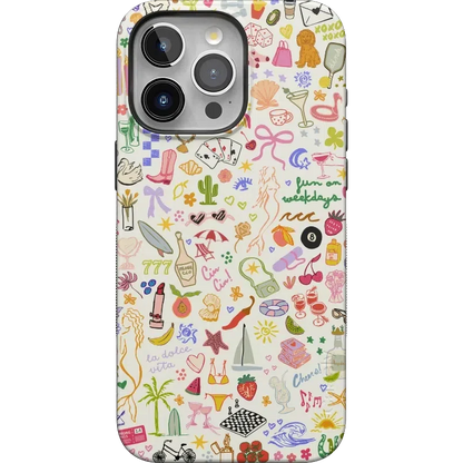 All the Fun Things | Fun on Weekdays Case iPhone Case get.casely Bold + MagSafe® iPhone 15 Pro Max