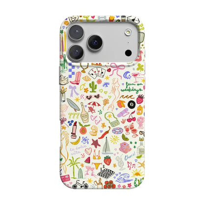 All the Fun Things | Fun on Weekdays Case iPhone Case get.casely Classic + MagSafe® iPhone 17 Pro Max