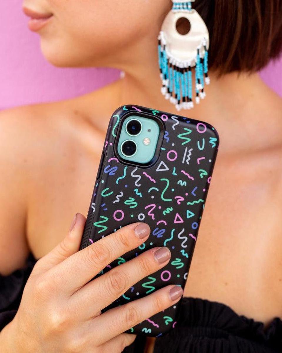 Always Vibing | Glow In The Dark Retro Case iPhone Case get.casely