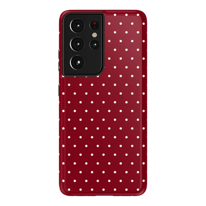 On the Dot | Maroon Polka Dot Case