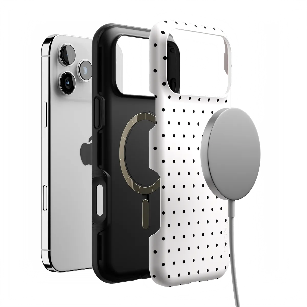 On the Dot | Black Polka Dot Case