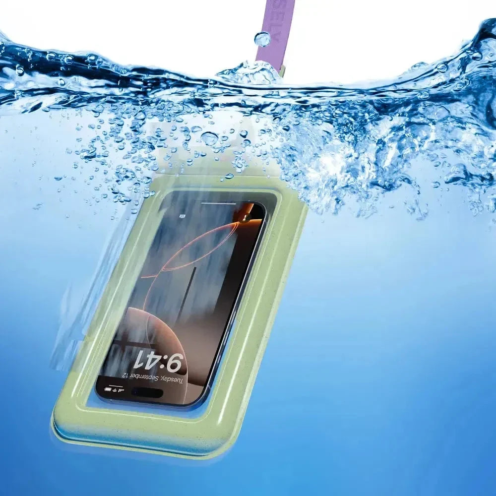 AquaBuddy | Kiwi Kiss Matcha Green Shimmer Waterproof Phone Pouch AquaBuddy get.casely