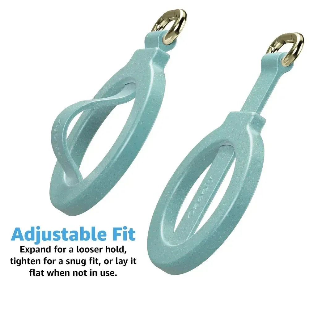 Aquamarine | Ocean Blue Shimmer MagRing+ with Keychain MagRing+ get.casely