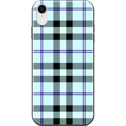 As if! | Light Blue Plaid Case iPhone Case get.casely Classic iPhone X / XS