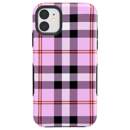 As if! | Light Purple Plaid Case iPhone Case get.casely Bold iPhone 11