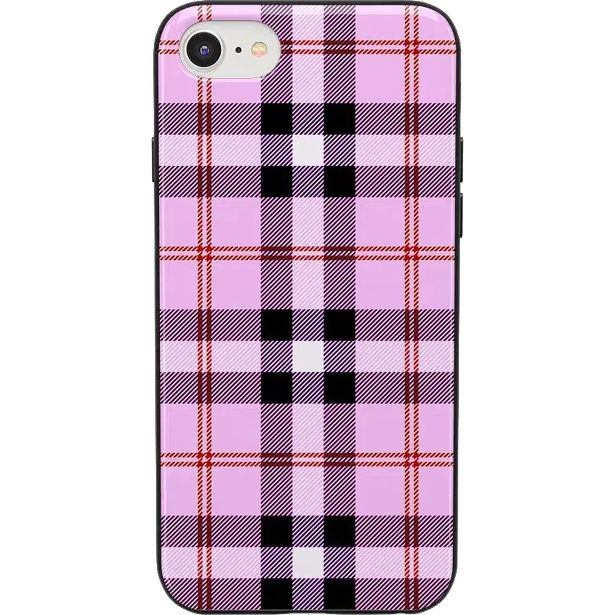 As if! | Light Purple Plaid Case iPhone Case get.casely Classic iPhone 6/7/8 Plus