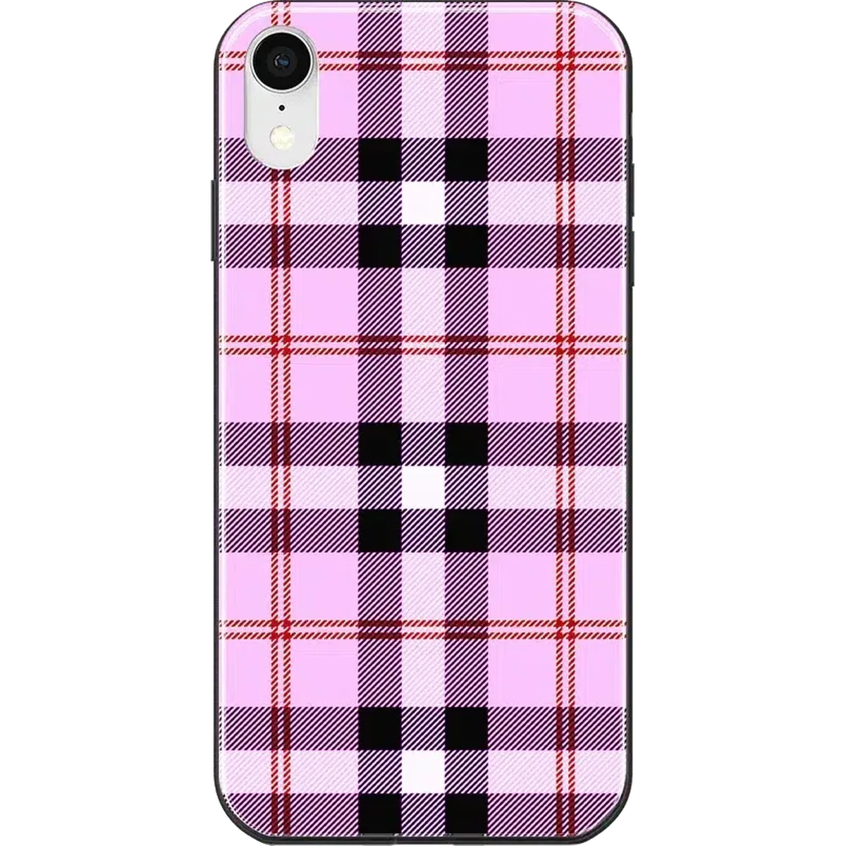 As if! | Light Purple Plaid Case iPhone Case get.casely Classic iPhone X / XS